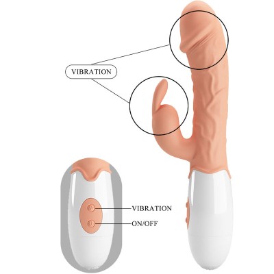 PRETTY LOVE - VIBRADOR COELHO DA PÁSCOA COM ESTIMULADOR - D-234968 - Dona Pimenta