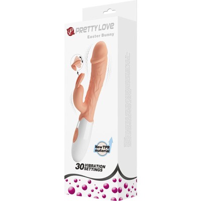 PRETTY LOVE - VIBRADOR COELHO DA PÁSCOA COM ESTIMULADOR - D-234968 - Dona Pimenta