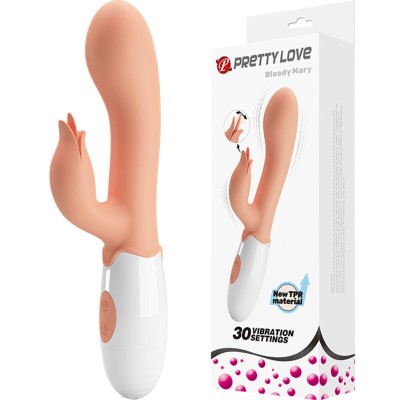 PRETTY LOVE - VIBRADOR BLOODY MARY COM ESTIMULADOR - D-234969 - Dona Pimenta