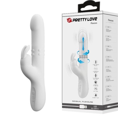 PRETTY LOVE - REESE ROTATING VIBRADOR PRATA - D-234971 - Dona Pimenta