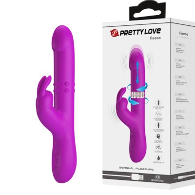 PRETTY LOVE - REESE ROTATING VIBRATOR ROXO - D-234972 - Dona Pimenta