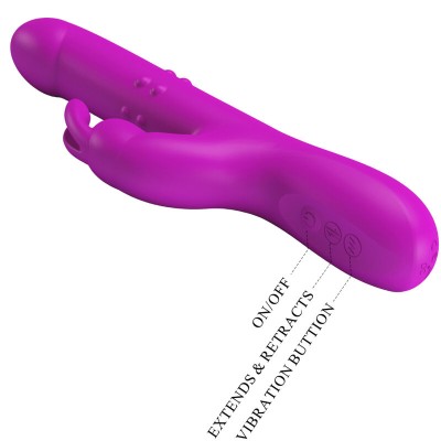 PRETTY LOVE - REESE ROTATING VIBRATOR ROXO - D-234972 - Dona Pimenta