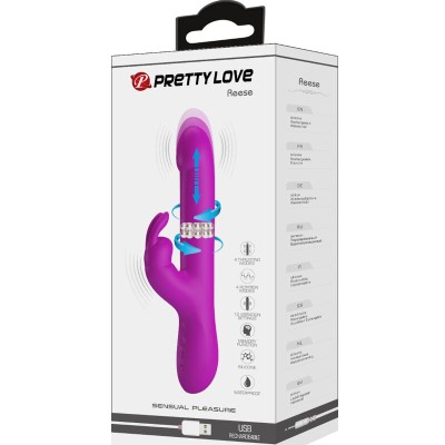 PRETTY LOVE - REESE ROTATING VIBRATOR ROXO - D-234972 - Dona Pimenta