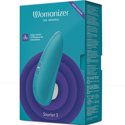 WOMANIZER - ESTIMULADOR CLITORIAL STARLET 3 TURQUESA - D-235664 - Dona Pimenta