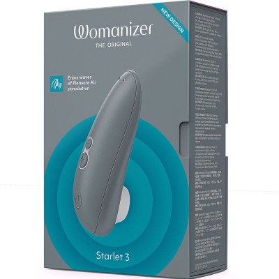 WOMANIZER - STARLET 3 CLITORAL STIMULATOR GREY - D-235666 - Dona Pimenta