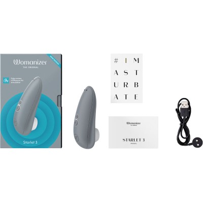 WOMANIZER - STARLET 3 CLITORAL STIMULATOR GREY - D-235666 - Dona Pimenta