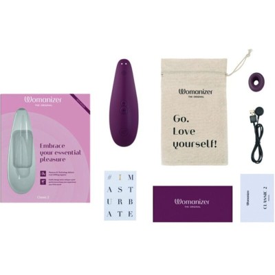 WOMANIZER - CLASSIC 2 ESTIMULADOR CLITORIAL BORDEAUX - D-235670 - Dona Pimenta