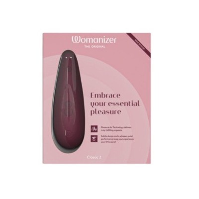 WOMANIZER - CLASSIC 2 ESTIMULADOR CLITORIAL BORDEAUX - D-235670 - Dona Pimenta