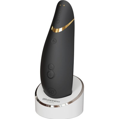 WOMANIZER - PREMIUM 2 ESTIMULADOR CLITORIAL PRETO - D-235671 - Dona Pimenta