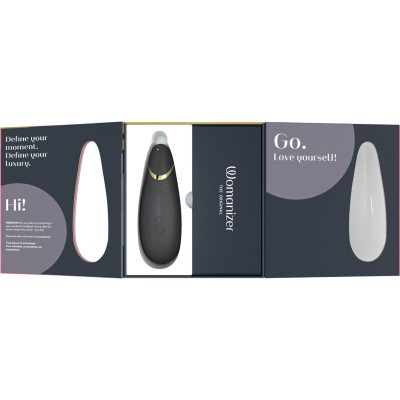 WOMANIZER - PREMIUM 2 ESTIMULADOR CLITORIAL PRETO - D-235671 - Dona Pimenta