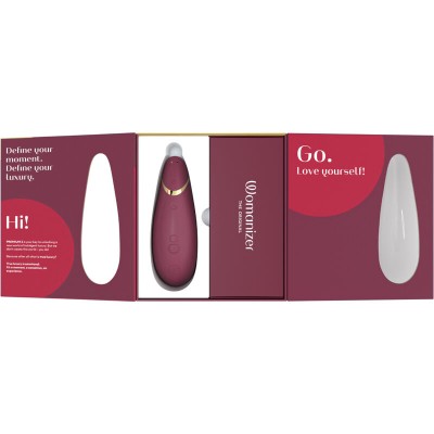 WOMANIZER - PREMIUM 2 ESTIMULADOR CLITORIAL BORDEAUX - D-235672 - Dona Pimenta