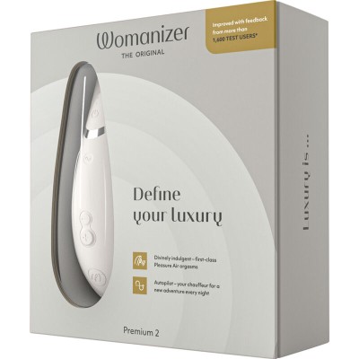 WOMANIZER - PREMIUM 2 ESTIMULADOR CLITORIAL WARM GREY - D-235673 - Dona Pimenta