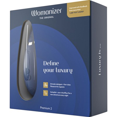 WOMANIZER - PREMIUM 2 ESTIMULADOR CLITORIAL BLUEBERRY - D-235674 - Dona Pimenta