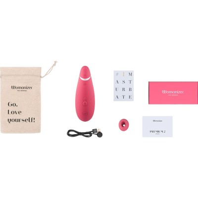 WOMANIZER - PREMIUM 2 ESTIMULADOR CLITORIAL RASPBERRY - D-235675 - Dona Pimenta