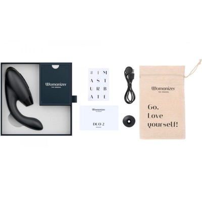 WOMANIZER - DUO 2 ESTIMULADOR PRETO - D-235683 - Dona Pimenta