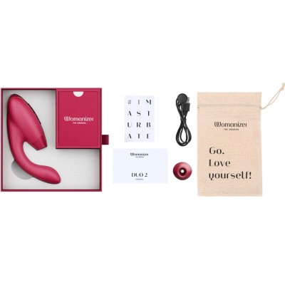 WOMANIZER - DUO 2 ESTIMULADOR BORDEAUX - D-235684 - Dona Pimenta