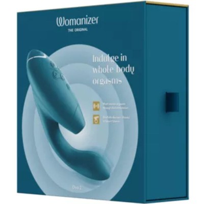 WOMANIZER - DUO 2 ESTIMULADOR BLUE PETROL - D-235686 - Dona Pimenta