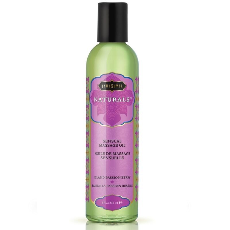 ÓLEO DE MASSAGEM NATURAL KAMASUTRA PASSION BERRY 236 ML - D-211218 - Dona Pimenta