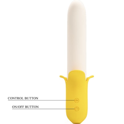 BONITO AMOR - BANANA GEEK SUPER POWER 7 CONFIGURAÇÕES DE VIBRAÇÃO PARA CIMA E PARA BAIXO SILICONE PRETO - D-235752 - Dona Piment