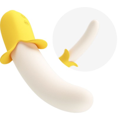 BONITO AMOR - BANANA GEEK SUPER POWER 7 CONFIGURAÇÕES DE VIBRAÇÃO PARA CIMA E PARA BAIXO SILICONE PRETO - D-235752 - Dona Piment