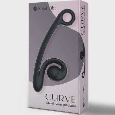 VIBRADOR CURVA SNAIL VIBE PRETO - D-235772 - Dona Pimenta