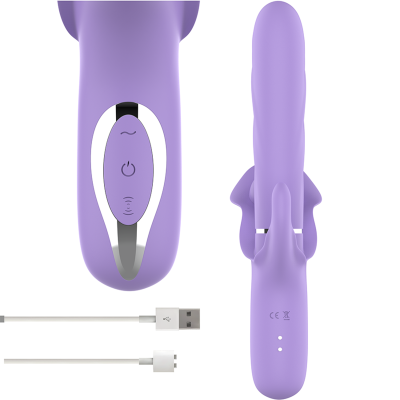 INTENSO - BILLIE MULTIFUNÇÃO VIBRADOR RECARREGÁVEL SUCÇÃO E PULSAÇÃO ROXO - D-235821 - Dona Pimenta