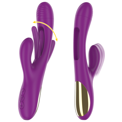 INTENSE - APOLO VIBRADOR MULTIFUNÇÃO RECARREGÁVEL 7 VIBRAÇÕES COM LÍNGUA OSCILANTE ROXA - D-236481 - Dona Pimenta