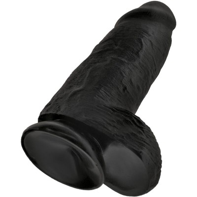 KING COCK - PÊNIS CHUBBY REALISTA 23 CM PRETO - D-236497 - Dona Pimenta