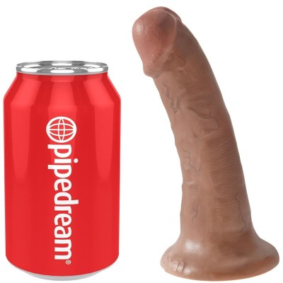 KING COCK - PÊNIS REALÍSTICO 15 CM CARAMELO - D-236500 - Dona Pimenta