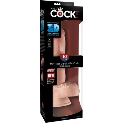 KING COCK - PÊNIS REALÍSTICO COM BOLAS 19,4 CM LEVE - D-236513 - Dona Pimenta