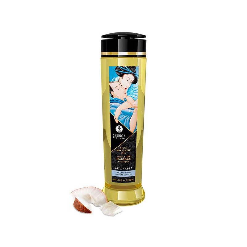 SHUNGA - ADORÁVEL ÓLEO DE MASSAGEM ERÓTICA 240 ML - D-224025 - Dona Pimenta