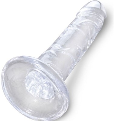 KING COCK CLEAR - PÊNIS REALISTA 15,5 CM TRANSPARENTE - D-236517 - Dona Pimenta