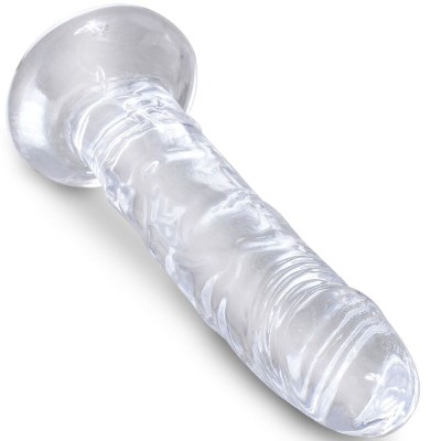 KING COCK CLEAR - PÊNIS REALISTA 15,5 CM TRANSPARENTE - D-236517 - Dona Pimenta