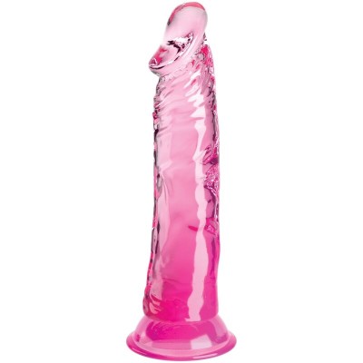 KING COCK CLEAR - PÊNIS REALISTA  19,7 CM ROSA - D-236518 - Dona Pimenta