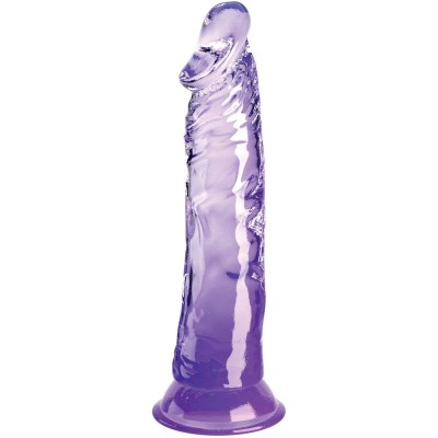 KING COCK CLEAR - PÊNIS REALISTA 19,7 CM ROXO - D-236519 - Dona Pimenta