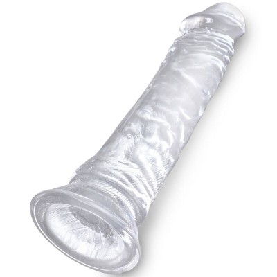 KING COCK CLEAR - PÊNIS REALISTA 19,7 CM TRANSPARENTE - D-236520 - Dona Pimenta