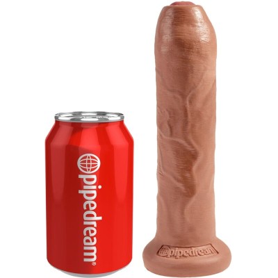 KING COCK - PÊNIS REALÍSTICO SEM CORTES 17,8 CM CARAMELO - D-236521 - Dona Pimenta