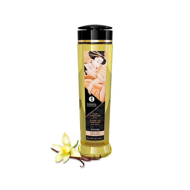 SHUNGA - ÓLEO DE MASSAGEM ERÓTICA DESIRE 240 ML - D-224031 - Dona Pimenta