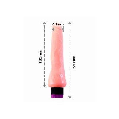 VIBRADOR REALÍSTICO 19,5CM - D46-149075 - Dona Pimenta