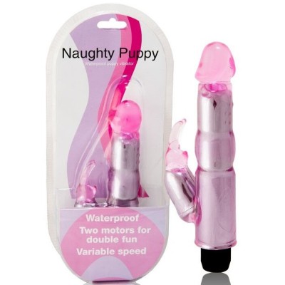 VIBRADOR C/ESTIMULADOR ROSA REGULABLE - D46-149088RS - Dona Pimenta