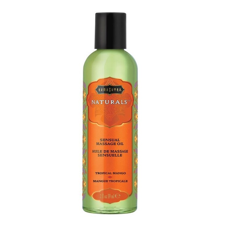 ÓLEO DE MASSAGEM NATURAL KAMASUTRA MANGA TROPICAL 59 ML - D-228016 - Dona Pimenta