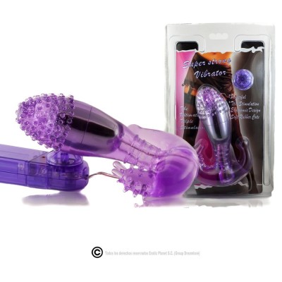 ESTIMULADOR  LILA VAGINAL Y ANAL CON VIBRACION - D66-149109LL - Dona Pimenta