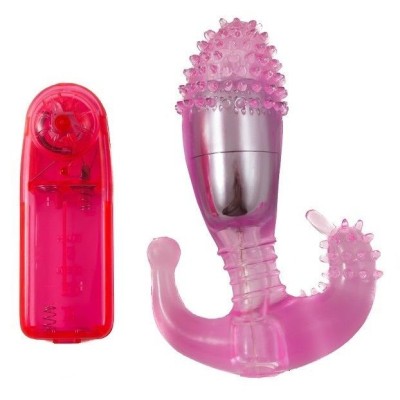 ESTIMULADOR VAGINAL Y ANAL CON VIBRACION - D66-149109RS - Dona Pimenta