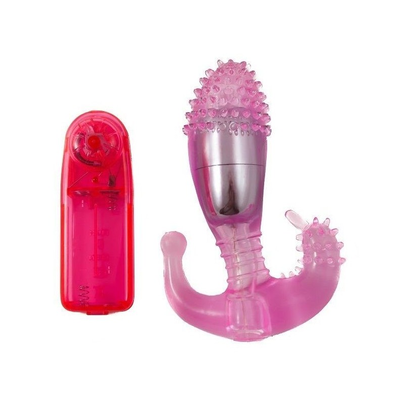 ESTIMULADOR VAGINAL Y ANAL CON VIBRACION - D66-149109RS - Dona Pimenta