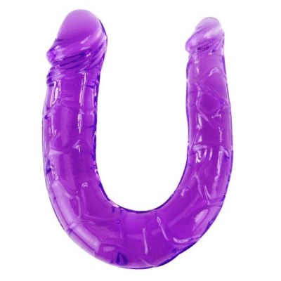 DILDO DUPLO FLEXÍVEL ROXO - D66-194148LL - Dona Pimenta