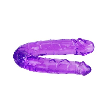 DILDO DUPLO FLEXÍVEL ROXO - D66-194148LL - Dona Pimenta