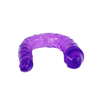 DILDO DUPLO FLEXÍVEL ROXO - D66-194148LL - Dona Pimenta