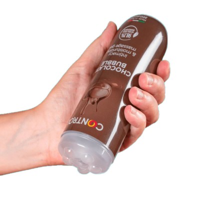 GEL DE MASSAGEM CONTROL 3 EM 1 BOLHA DE CHOCOLATE 200 ML - D-232987 - Dona Pimenta