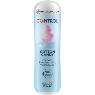 GEL DE MASSAGEM CONTROL ALGODÃO DOCE 3 EM 1 200 ML - D-235976 - Dona Pimenta