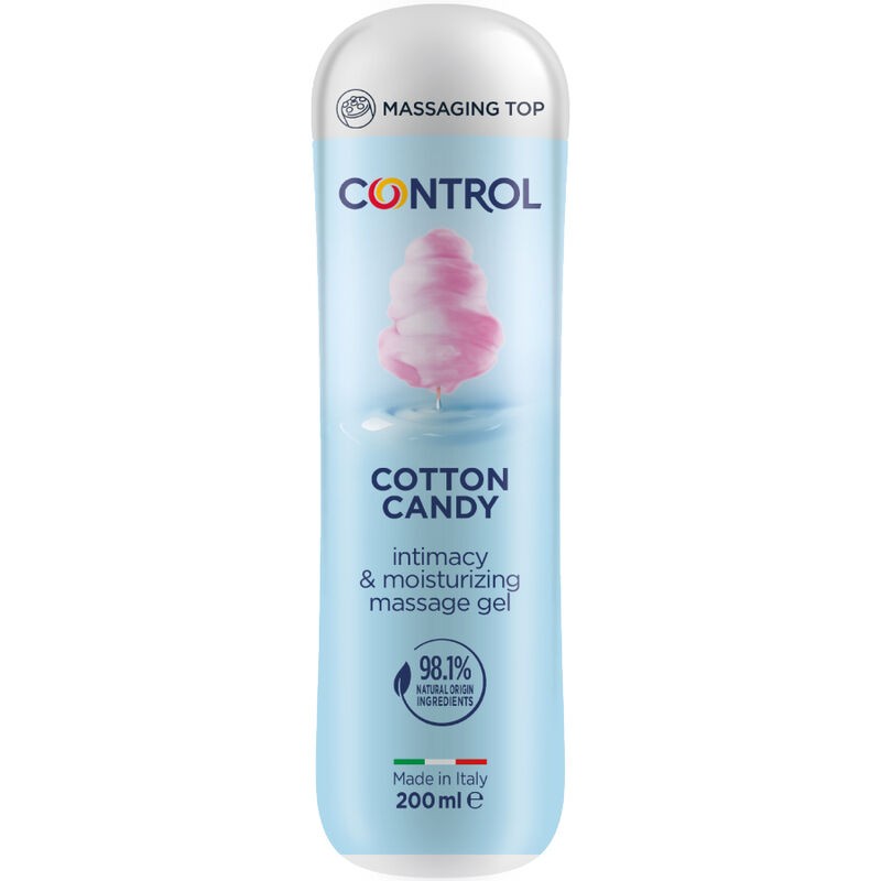 GEL DE MASSAGEM CONTROL ALGODÃO DOCE 3 EM 1 200 ML - D-235976 - Dona Pimenta